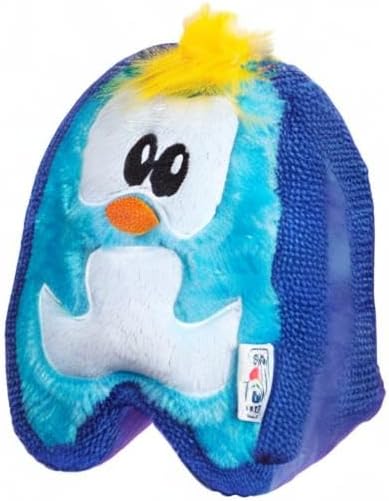 Outward Hound Durablez Minis – Squeaky Plush Dog Toy, No Stuffing for Less Mess, Interactive & Tough, Jumbo Squeaker, Puppies & Small Dogs, Penguin, 6.3"
