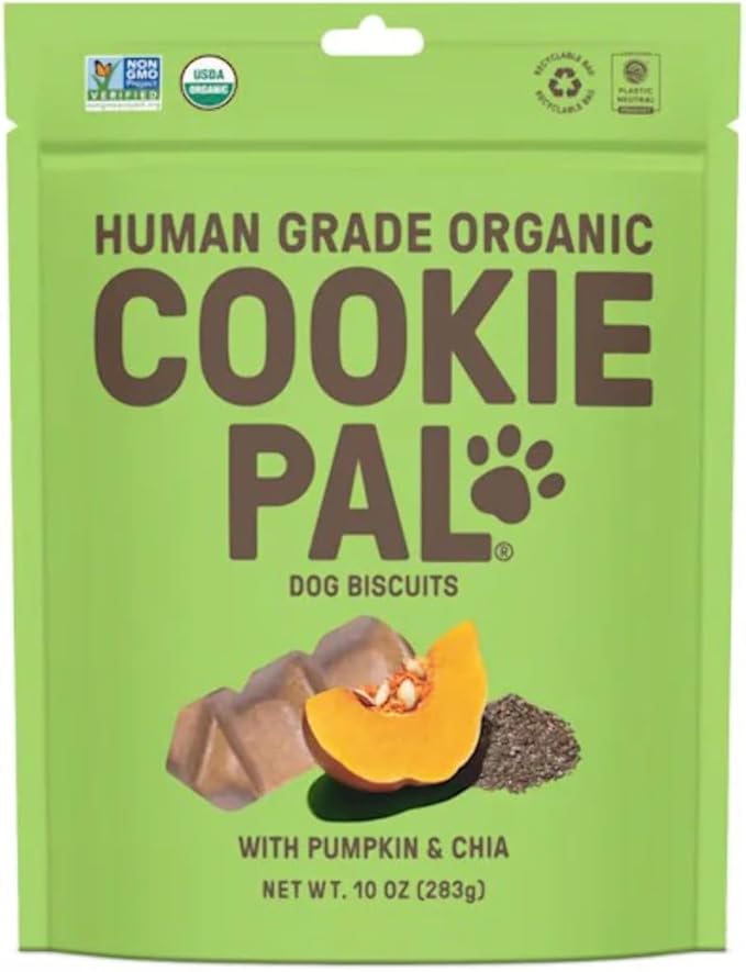 CookiePal Organic Pumpkin Chia Dog Treats, 10 OZ