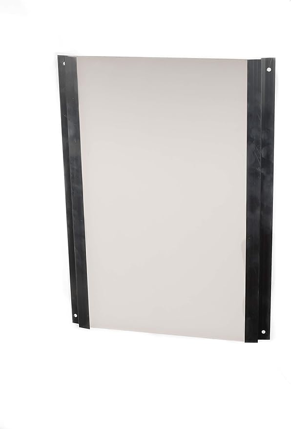 | XL Drop in Closing Panel | Keep Pets in Or Out | Aluminum and Polyurethane | Door, Wall or Shed | Dog Size 120-200+ Lbs | 28” x 18” Frame