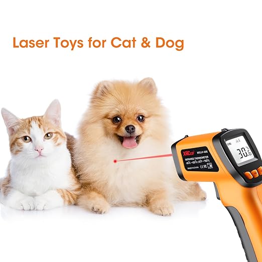 Infrared Thermometer Gun for Cooking, Laser Thermometer Temperature Gun with Adjustable Emissivity, Temp Gun Thermometer, Infrared Laser Thermometer Gun for BBQ, Pizza Oven -58℉~788℉