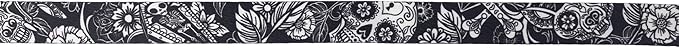 Wolfgang Heavy Duty Martingale Dog Collar with Quick Release Nylon Buckle for Walking & Training, LosMuertos Print, Medium