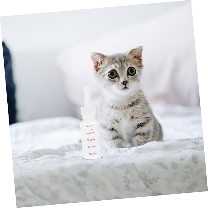 Angoily Nursh Bottle Replacement 3pcs Kitten Bottles for Nursing Portable Milk Bottles Scale Feeder Bottles for Baby Pets Rabbit Accessory