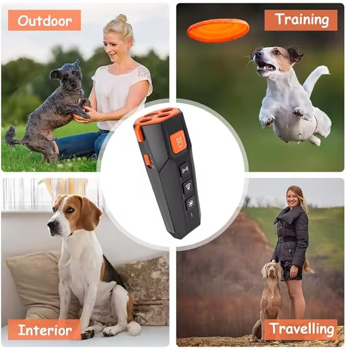 Marjina Dog Bark Deterrent Device โ Most Powerful Anti Barking Device for Dogs, Indoor Bark Stopper, Dog Whistle to Stop Barking, Humane Dog Training Tool (Rechargeable)