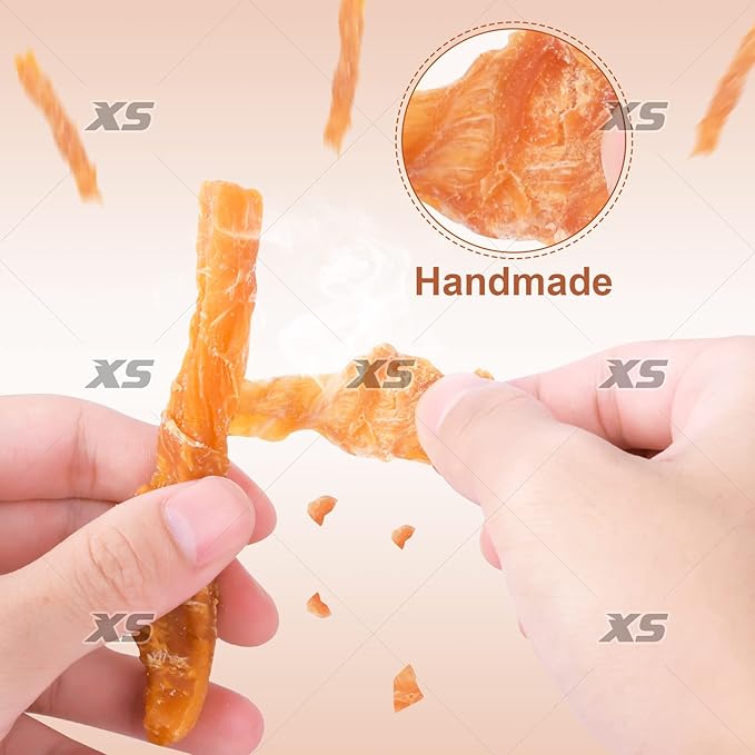 Soft Dog Treats Chicken Sweet Potato Sticks Puppy Easy to Digest Training Snacks Chicken Wrapped Sweet Potato 0.5lb/227g