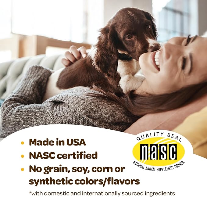 Turmeric for Dogs Soft Chews | Hip and Joint Chews for Dogs Comfort & Mobility with Collagen for Dogs | Dog Joint Supplement for All Ages Breeds & Sizes | NASC Certified & Made in The USA | 60 Chews