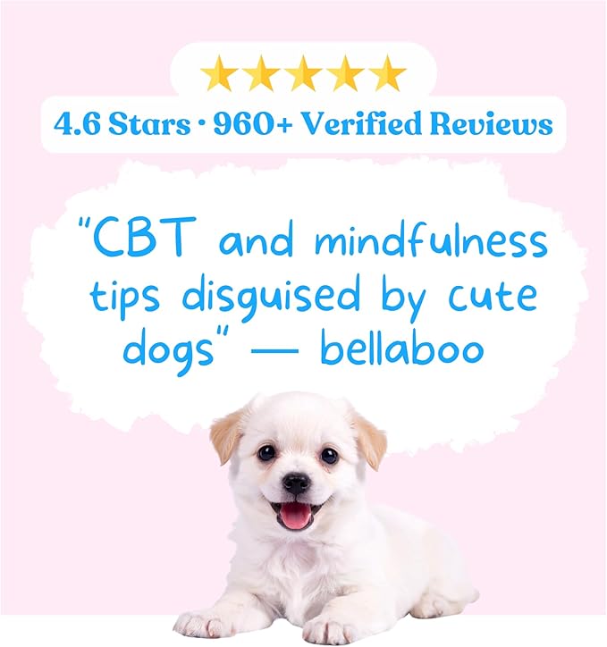 Dogs Against Anxiety Cards β 50 Anxiety Relief Cards | CBT & Mindfulness Exercises | Calming Gift for Women, Dog Lovers & Kids