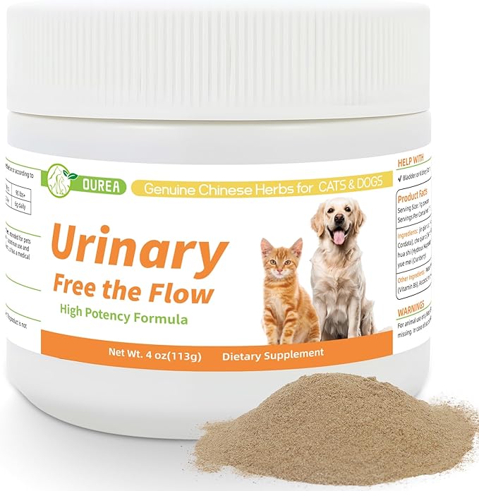Upgraded Formula Dog & Cat Bladder Crystals Treatment or Stone, Bladder Kidney Stones Dissolver for Pet, Cat Dog Urinary Tract Supplements for Kidney and Bladder Stones, Urinary Free The Flow, 4 oz