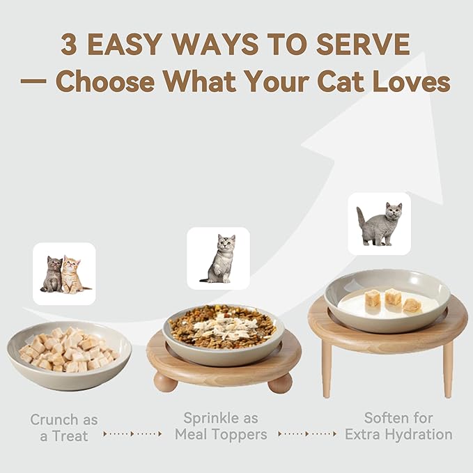 Freeze-Dried Salmon Cat Treats for Skin & Coat Health, 4oz, Single Ingredient High Protein Reward Snacks for Pets, Grain & Gluten Free