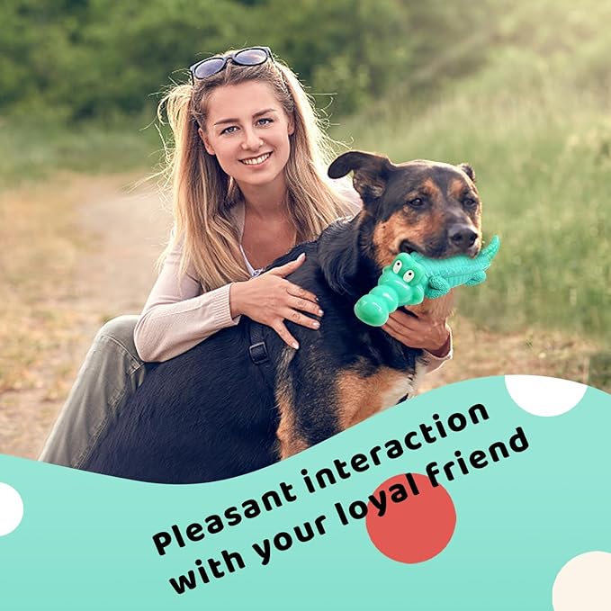 Fuufome Large Dog Chew Toys for Aggressive Chewers: Almost Indestructible Dog Toy to Keep Them Busy & Reduce Boredom-Gift Toys for Small Medium, Large Breed
