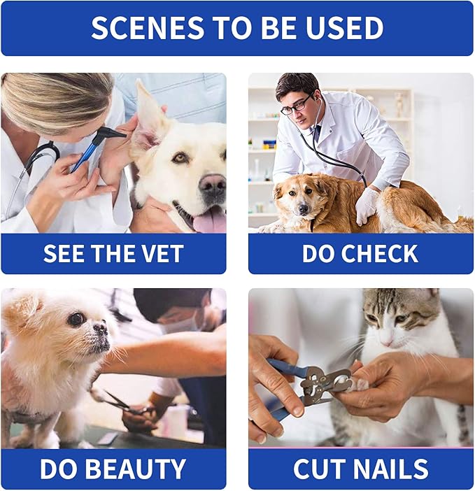 MCHY Inflatable Dog Cone,Adjustable Recovery Collar for Dogs After Surgery,Prevent from Biting & Scratching,Not Block Vision (Blue, S-Neck 7''- 12'')