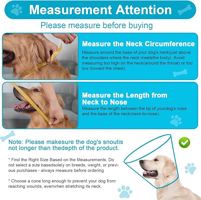 Soft Elizabethan Dog Cone Collar for Large, Medium & Small Dogs - Adjustable Recovery Collar for Post-Surgery, Wound Protection & Licking Prevention - Lightweight Pet Cone Alternative(Black,L)