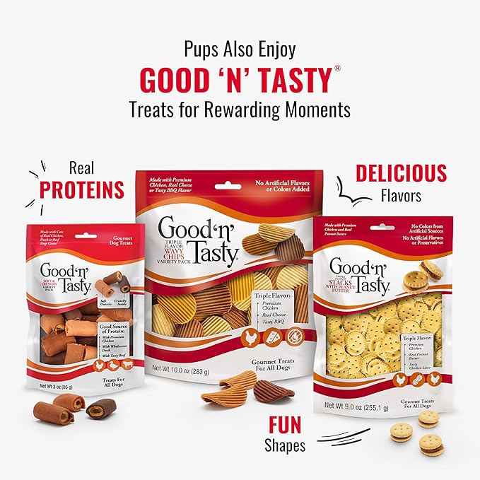 Good'n'Fun Triple Flavor Rawhide Chips with Real Chicken
