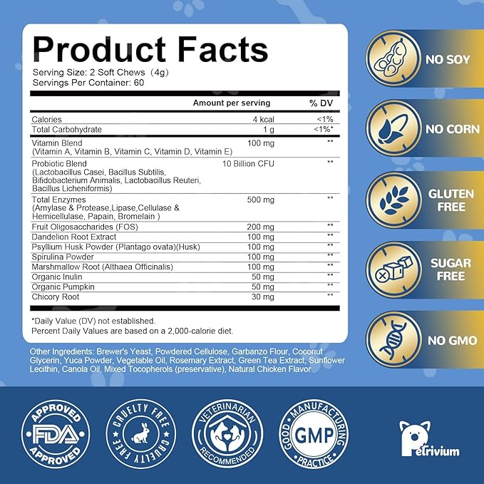 Dogs Allergy & Itch Relief Chews, Dog Probiotics for Skin & Immune Support Helps Relieve Itchy Skin & Ear, Dog Allergy Supplement for Paw Licking, Itching Skin Relief with Colostrum, Fish Oil (Brown)