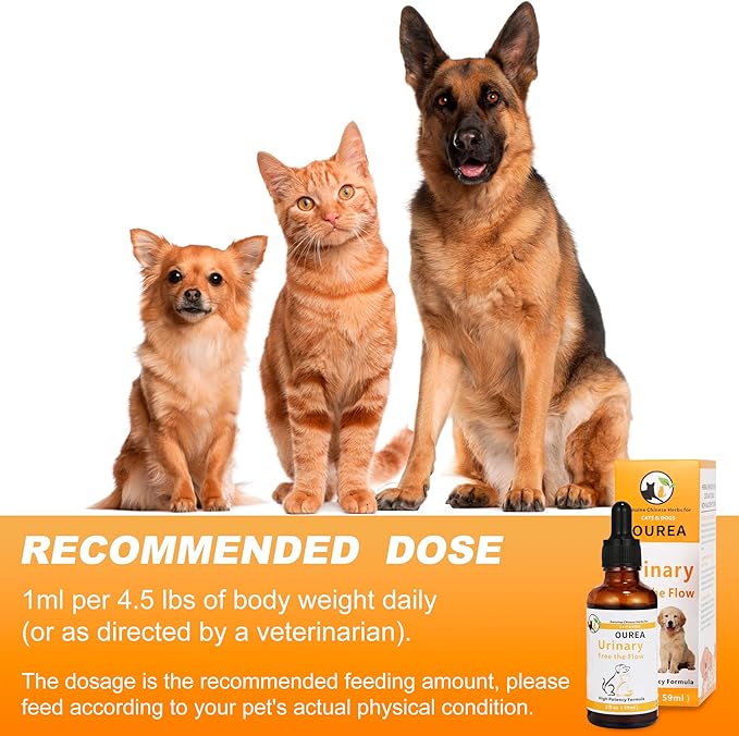 Dog & Cat Bladder Crystals Treatment or Stone, Bladder Kidney Stones Dissolver for Pet, Cat Dog Urinary Tract Supplements for Kidney and Bladder Stones, Urinary Free The Flow, 2 fl oz (59ml)