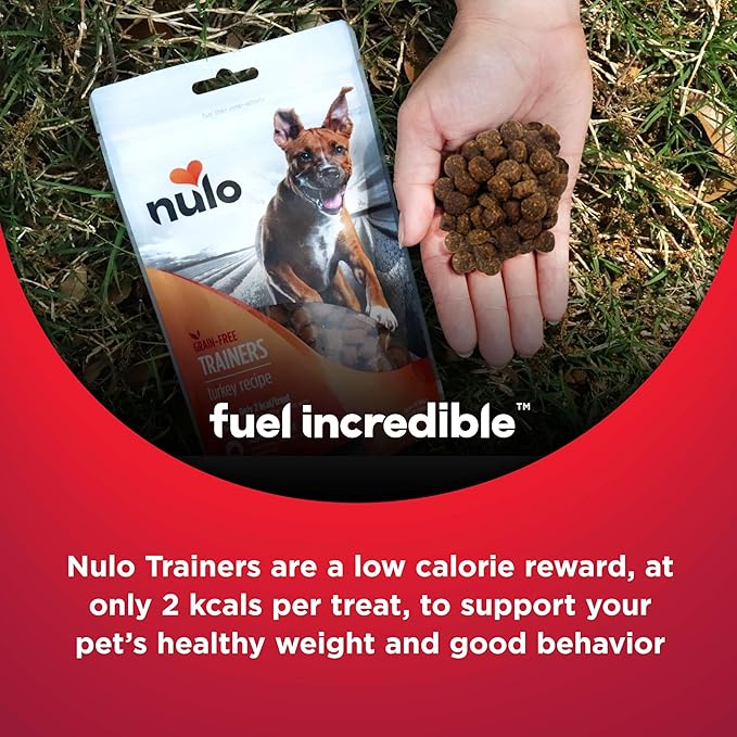 Nulo Trainers Variety Flavors Grain-Free Low-Calorie Healthy Dog & Puppy Training Treats, 4 Ounce Pouch, Pack of 3