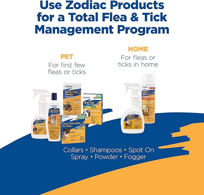 Zodiac Spot On Flea & Tick Control Medium Dogs 31-60 Pounds 4 Pack