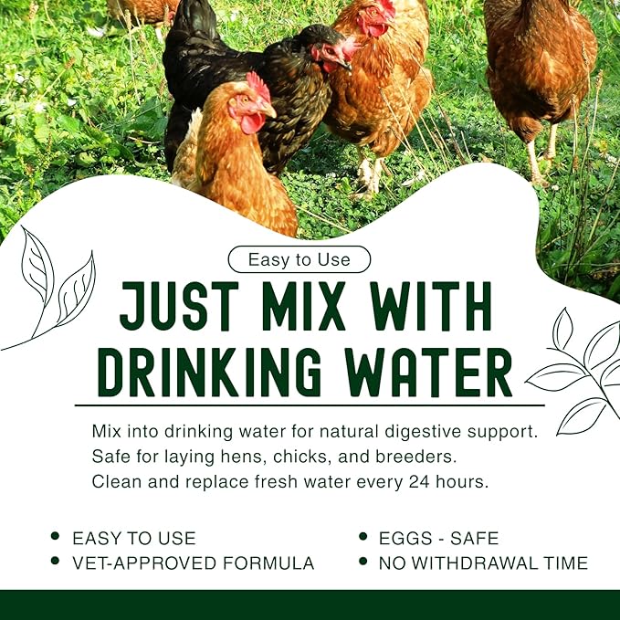 Chicken Dewormer for Poultry & More, Fenbendazole Broad Spectrum All-Worm Formula – Suitable for Tapeworms, Roundworms & Hookworms – Safe for Laying Hens, 50 mL