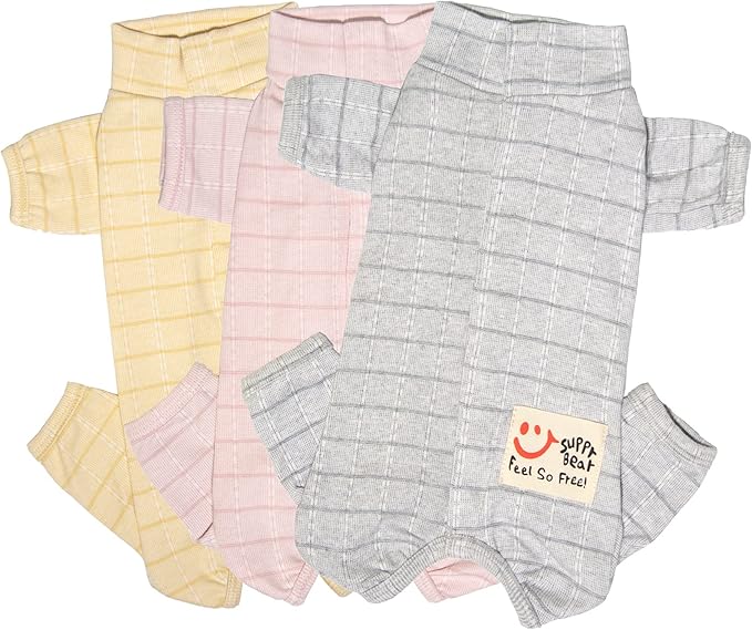 RSS Recovery Suit for Surgery - Dog Abdominal Wounds Bandages, Wound Protective Full Coverage Bodysuit for Female Dog - Prevent Licking (RSS08-Fgrey-XS)