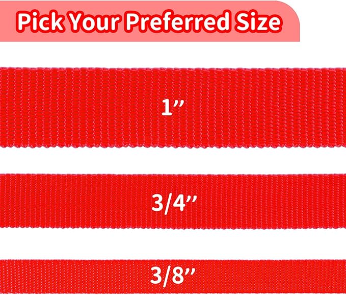 HIKISS Long Dog Leash Obedience Recall Training Agility Lead with Thickening Material for Large Dog - 15ft 20ft 30ft 50ft 100ft Training Leash(Red 20ft)