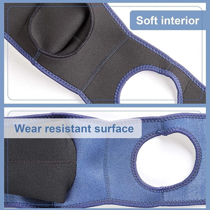 Coodeo Dog Recovery Suit, Cone Collar Alternative, Abrasion Resistant Dog Recovery Sleeve, Washable 2.5mm Thick and Waterproof, Pet Wounds Prevent Licking, Bite, Keep Dry(Blue,2XS