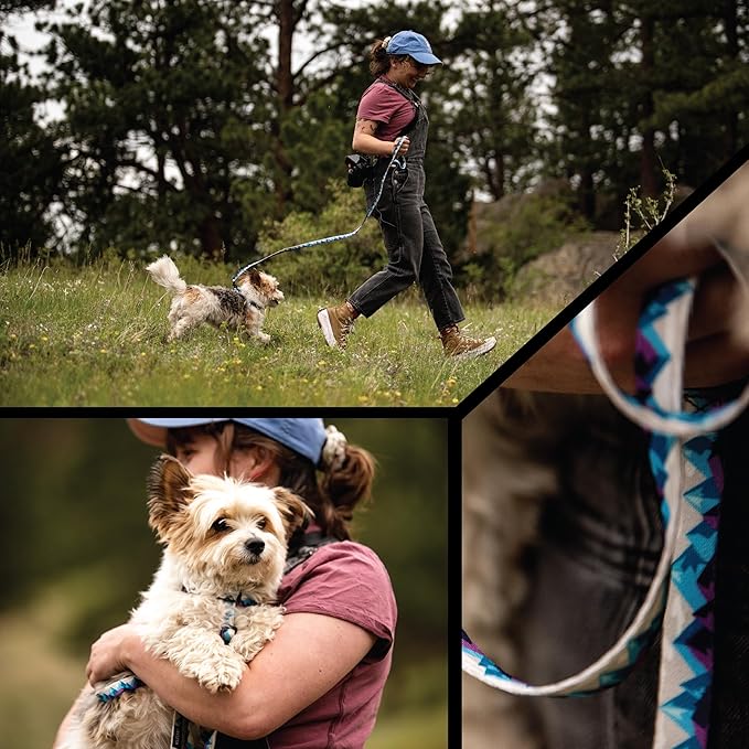 Wolfgang Heavy Duty Dog Leash, Pull-Tested for Walking & Training, RockyPeaks Print, Small