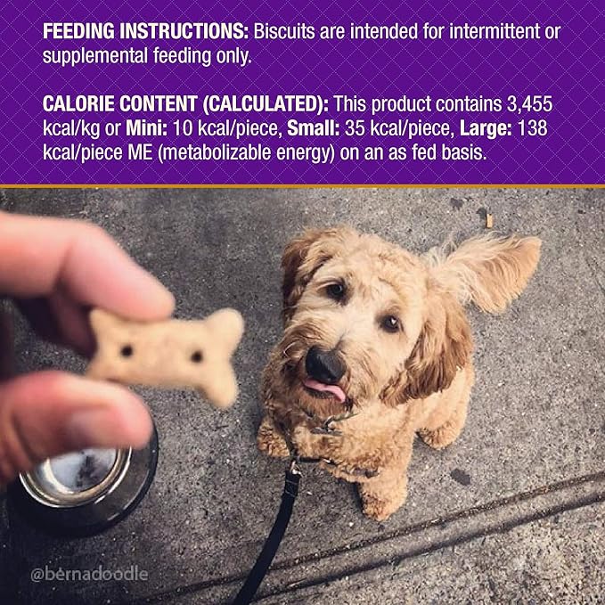 Old Mother Hubbard Wellness Original Mix Dog Biscuits, Natural, Training Treats, Four Flavors, Large Size, (3.5 Pound Bag)