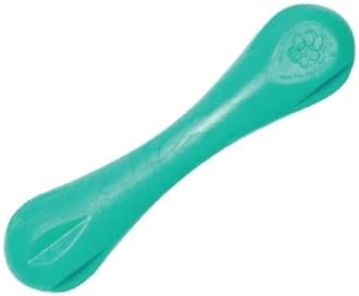 WEST PAW Zogoflex Hurley Dog Bone Chew Toy – Floatable Pet Toys for Aggressive Chewers, Catch, Fetch – Bright-Colored Bones for Dogs – Recyclable, Dishwasher-Safe, Non-Toxic, X-Small, Teal