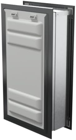 Endura Flap Pet Door for Walls in Black | Energy-Efficient Double Flap Design for Wall Installations | All-Weather Protection with All-Metal Telescoping Tunnel | Black, XL, Double Flap