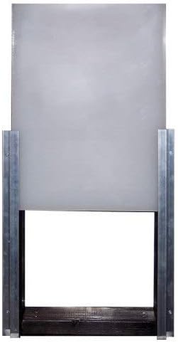 | Med/Large Drop in Closing Panel | Keep Pets in Or Out | Aluminum and Polypropylene | Door, Wall or Shed | Dog Size 20-120 Lbs | 14” x 18” Frame