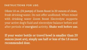 Lanana Creek Farms® Zoom Boost Electrolyte 7.7 oz Glass Bottle with Pump | Ideal for Active Dogs | Rapid Absorption and Easy Digestion | Carrot and Ginger Flavored