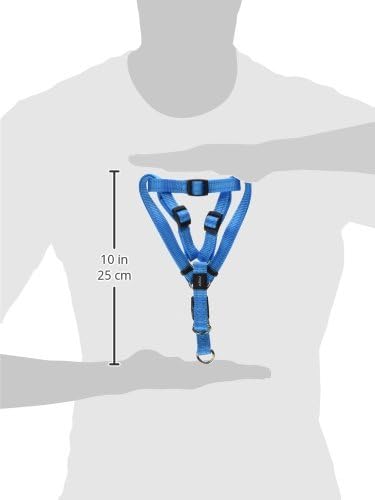 Reflective Adjustable Dog Step in Harness for Medium Dogs; matching collar and leash available, Turquoise