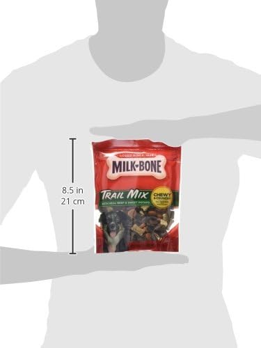 Milk-Bone Trail Mix Dog Treats, Real Beef & Sweet Potato Flavor, 9 Ounces (Pack of 6)