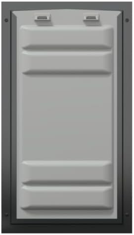 Endura Flap Double Flap Pet Door for Door Installations | Stylish for Interior & Exterior Doors | Durable Aluminum Frame & Weatherproof Dual-Layer Flap | Black, XL, Double Flap