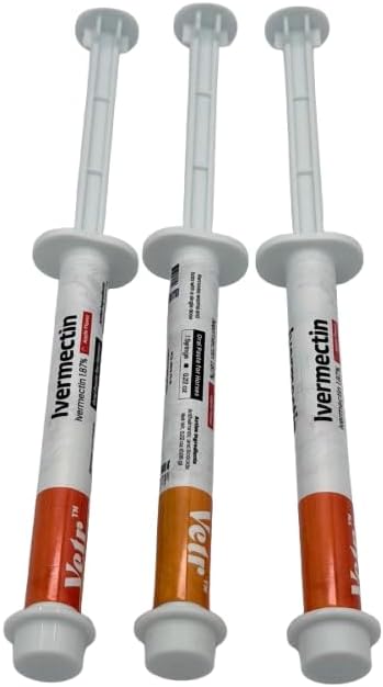 Ivermectin for Horses & Sheep 1.87% Concentration, 6cc, 3 Pack