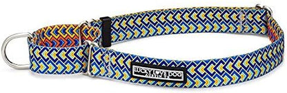 Lucky Love Dog Martingale Dog Collar - Adjustable, No-Slip, Durable, & Soft Webbing Collar for Male and Female Dogs Ideal for Training & Walking - Murphy, Medium