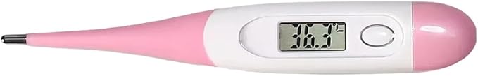 Digital Thermometer for Pets - Soft Head Veterinary Thermometer for Dogs and Cats(Yellow)