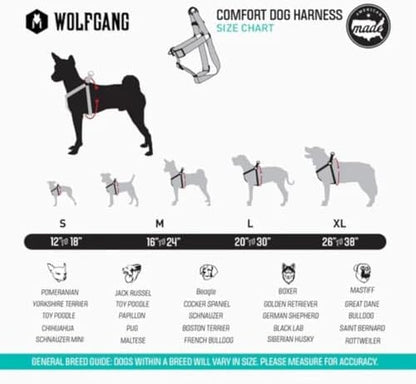 Wolfgang Heavy Duty Adjustable Dog Harness, Pull-Tested for Walking & Training, LazyDaisy Print, X-Large