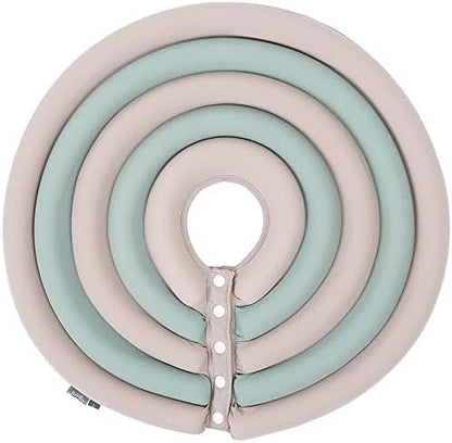 Dog Cone Collar, Inflatable Dog Neck Donut Collar Alternative After Surgery, Soft Protective Recovery Cone for Small Medium Large Dogs and Cats Puppies - Alternative Collar (Beige Green,XS)