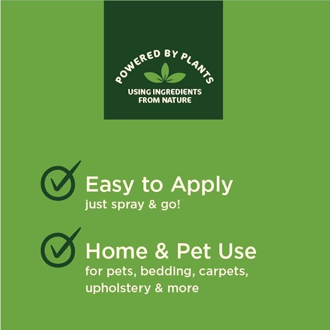 SimpleSource® Flea & Tick Home & Pet Spray, Powered by Plants, Kills Fleas, Flea Eggs, Flea Larvae, & Ticks, Kills & Repels Mosquitos, 32oz Bottle
