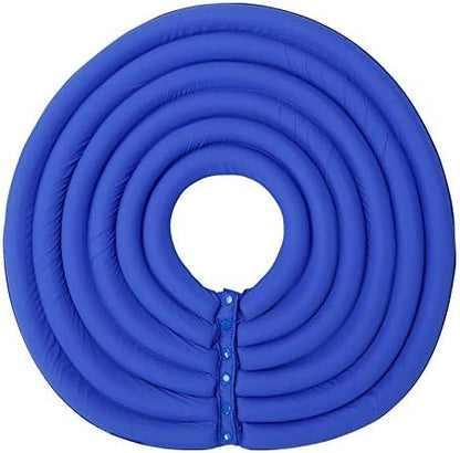 Dog Cone Collar, Inflatable Dog Neck Donut Collar Alternative After Surgery, Soft Protective Recovery Cone for Small Medium Large Dogs and Cats Puppies - Alternative Collar (Blue,XL)