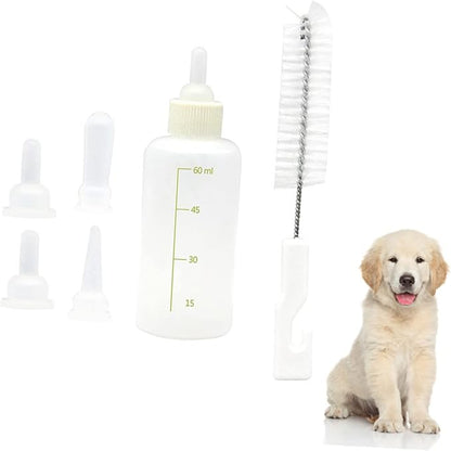 BESPORTBLE 6sets Pet Nursing Bottle Milk Feeding Bottles for Pets Safe Material Portable Design for Cats and Dogs Easy Scale for Precise Feeding
