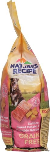 Natureâ€²s Recipe Grain Free Salmon, Sweet Potato & Pumpkin Recipe Dry Dog Food, 4 lb. Bag (Pack of 2)