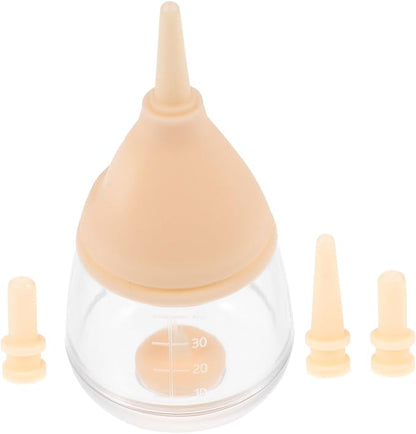 PET Nursing Bottle Kit Silicone Feeding Squeeze Milk Bottle for Kittens Puppies and Small Animals 100% Food-Grade Material Easy to Clean for Newborns
