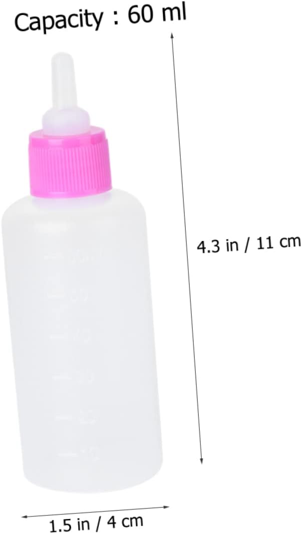 2sets Reusable Cat Feeding Bottles Kitten Milk Feeder Soft and Sturdy Pet Nursing Tool for Kittens and Puppies Easy to Use and Portable Feeding