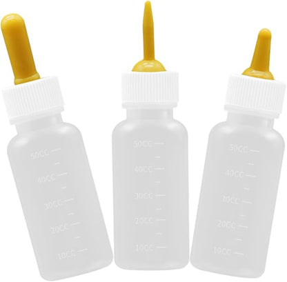 WOONEKY Pet Milk Bottle Set Kitten Puppy Replacement Feeding Bottles Easy Feeding for Small Animals