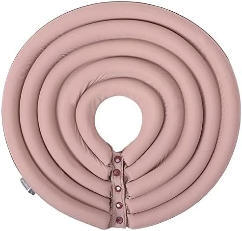 Dog Cone Collar, Inflatable Dog Neck Donut Collar Alternative After Surgery, Soft Protective Recovery Cone for Small Medium Large Dogs and Cats Puppies - Alternative Collar (Pink,S)
