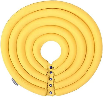 Dog Cone Collar, Inflatable Dog Neck Donut Collar Alternative After Surgery, Soft Protective Recovery Cone for Small Medium Large Dogs and Cats Puppies - Alternative Collar (Ginger,L)