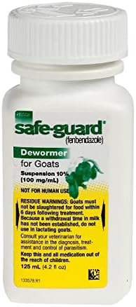 Safeguard Goat Wormer 125 mL 4 Pack