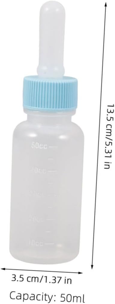 WOONEKY 2pcs Kitten Milk Bottle Puppy Feeding Bottles for Small Animals Optimal Capacity Convenient Design for Kittens and Puppies and Easy to Use