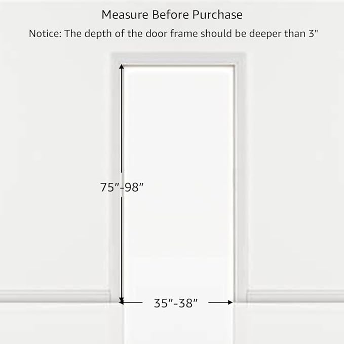 unipaws 75" High Extra Tall Cat Gate, Auto Closing and No Drilling Safety Gate for Doorway Hallway Stairs, Cat Dog Proof, Fit for 35"-38" Wide Opening, Indoor Use, White